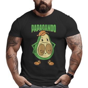 Papacado Vegan Dad Father’S Day Fruit Avocado Lovers Daddy V2 Big and Tall Men T-shirt | Mazezy