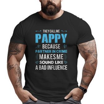 Pappy Grandpa Fathers Day Big and Tall Men T-shirt | Mazezy