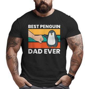 Pet Penguin Best Penguin Dad Ever Big and Tall Men T-shirt | Mazezy