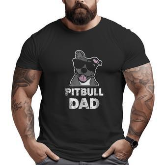 Pitbull Dad Big and Tall Men T-shirt | Mazezy