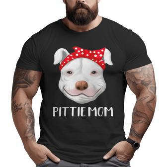 Pitbull Dog Lovers Pittie Mom Pit Bull Big and Tall Men T-shirt | Mazezy