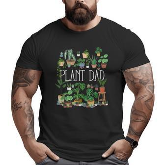 Plant Dad Gardening Lover Big and Tall Men T-shirt | Mazezy