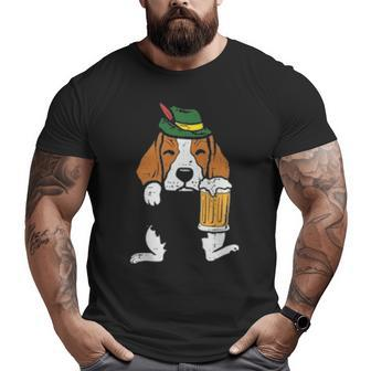 Pocket German Beagle Feet Oktoberfest Bavarian Dog Big and Tall Men T-shirt | Mazezy