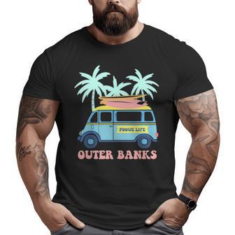 Pogue Life Outer Banks Surfer Van Beach Pastel Big and Tall Men T-shirt | Mazezy