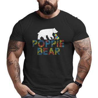 Poppie Bear Autism Awareness Autism Big and Tall Men T-shirt | Mazezy
