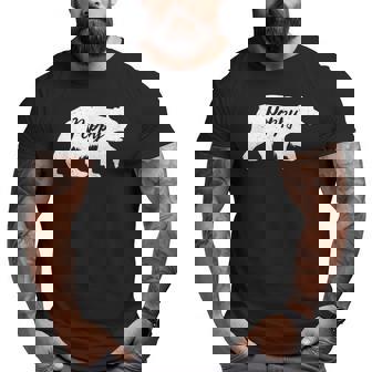 Poppy Grandpa Poppy Bear Big and Tall Men T-shirt | Mazezy