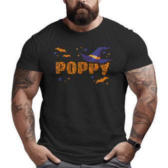 Poppy Witch Cute Grandpa Poppy Halloween Costume Big and Tall Men T-shirt | Mazezy