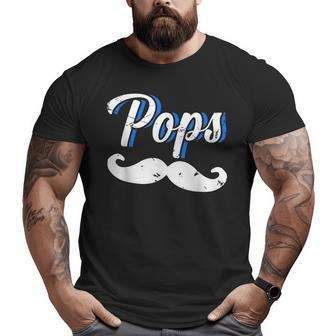 Pops Poppa Papa Father Dad Daddy Husband Stepdad Grandpa Big and Tall Men T-shirt | Mazezy