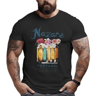 Portugal Nazare Surfing Vintage Retro Big and Tall Men T-shirt | Mazezy DE
