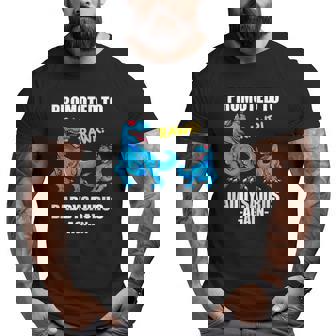 Promoted To Dad Again 2022 Trex Daddy Again Est 2022 Ver2 Big and Tall Men T-shirt | Mazezy