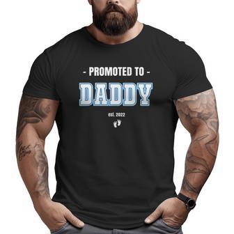 Promoted To Daddy 2022 Father S For Men New Dad Big and Tall Men T-shirt | Mazezy