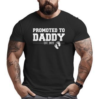Promoted To Daddy 2022 Father's Day Soon To Be Dad Big and Tall Men T-shirt | Mazezy