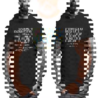 Promoted To Daddy Est 2022 First Time Dad To Be Daddy Big and Tall Men T-shirt | Mazezy