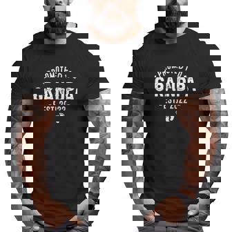 Promoted To Grandpa 2022 Soon To Be Grandfather New Grandpa Big and Tall Men T-shirt | Mazezy