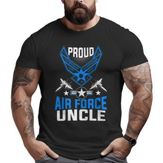 Proud Air Force Uncle Veteran Pride Big and Tall Men T-shirt | Mazezy