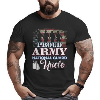 Proud Army National Guard Uncle Veteran Big and Tall Men T-shirt | Mazezy AU