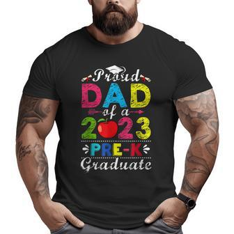 Proud Dad Of Pre K Pre School Graduate 2023 Graduation Dad Big and Tall Men T-shirt | Mazezy