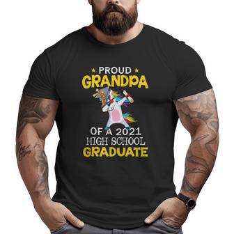 Proud Grandpa Of A 2021 High School Graduate Unicorn Big and Tall Men T-shirt | Mazezy