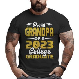 Proud Grandpa Of 2023 College Graduate Graduation Big and Tall Men T-shirt | Mazezy