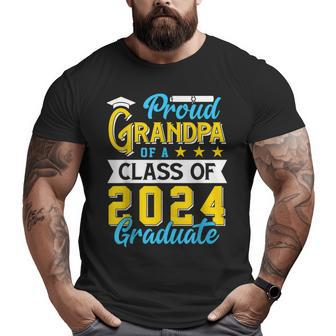 Proud Grandpa Of A Class Of 2024 Graduate Senior 2024 Big and Tall Men T-shirt | Mazezy