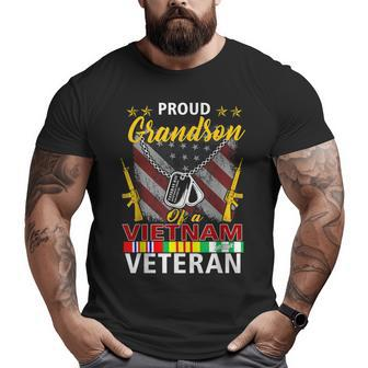 Proud Grandson Of A Vietnam Veteran Proud Vietnam Veteran's Big and Tall Men T-shirt | Mazezy