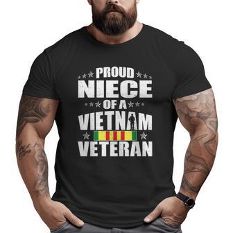 Proud Niece Of Vietnam Veteran Military Veterans Family Big and Tall Men T-shirt | Mazezy