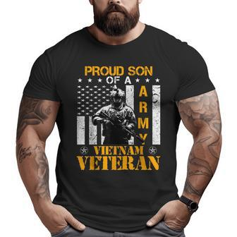 Proud Son Of A Army Vietnam Veteran Cool Big and Tall Men T-shirt | Mazezy AU