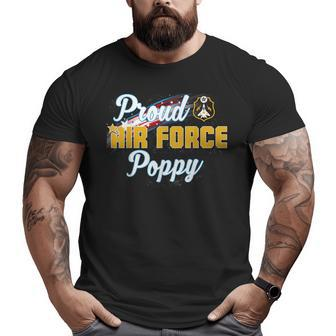 Proud Us Air Force Poppy Veteran Day Big and Tall Men T-shirt | Mazezy