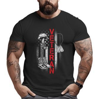 Proud Us Veteran Army Soldier Military Us Navy July 4Th Big and Tall Men T-shirt | Mazezy