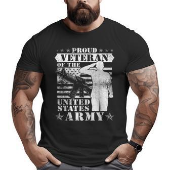 Proud Veteran Of The United States Army Big and Tall Men T-shirt | Mazezy