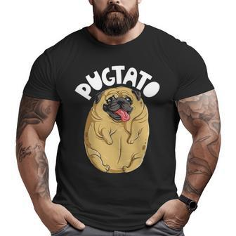 Pugtato Pug Potato Dog Lovers Costume Meme Big and Tall Men T-shirt | Mazezy CA