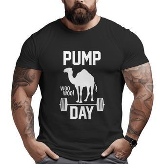 Pump Day Gym Workout Big and Tall Men T-shirt | Mazezy