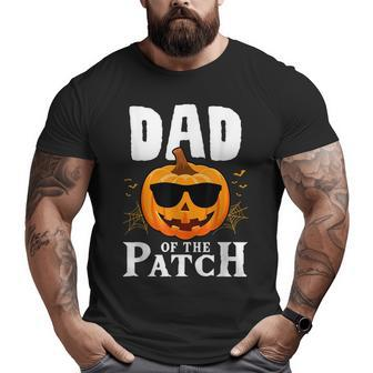 Pumpkin Dad Of The Patch Family Halloween Costume Big and Tall Men T-shirt | Mazezy