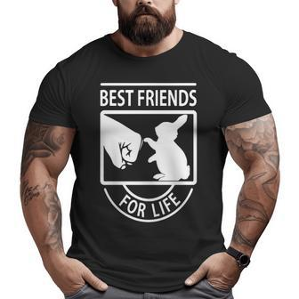 Rabbit Best Friends For Life S Big and Tall Men T-shirt | Mazezy