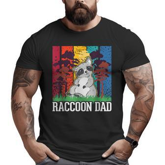 Racoon Dad Big and Tall Men T-shirt | Mazezy