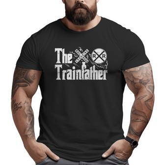 Railroad Train Railroad Engineer Big and Tall Men T-shirt | Mazezy