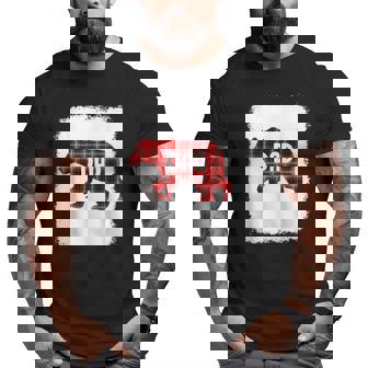 Red Plaid Dad Buffalo Matching Family Papa Pajama Christmas Big and Tall Men T-shirt | Mazezy
