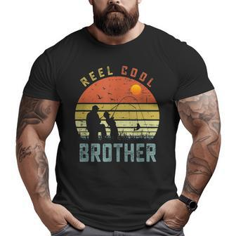 Reel Cool Brother Fathers Day For Fishing Dad Big and Tall Men T-shirt | Mazezy