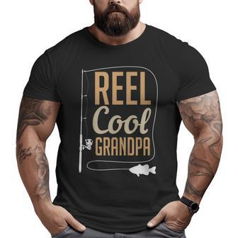 Reel Cool Grandpa Father's Day Fishing Present Big and Tall Men T-shirt | Mazezy AU
