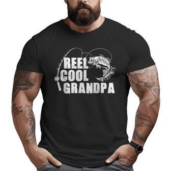 Reel Cool Grandpa Fishing For Dad Or Grandpa Big and Tall Men T-shirt | Mazezy