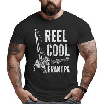 Reel Cool Grandpa Fishing Father's Day Big and Tall Men T-shirt | Mazezy