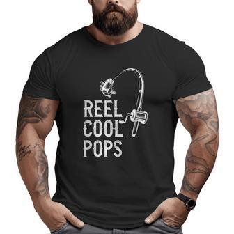 Reel Cool Pops Father's Day Big and Tall Men T-shirt | Mazezy