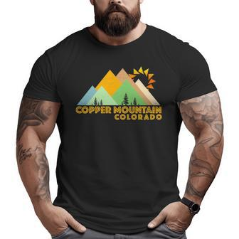 Retro Vintage Copper Mountain Co Big and Tall Men T-shirt | Mazezy
