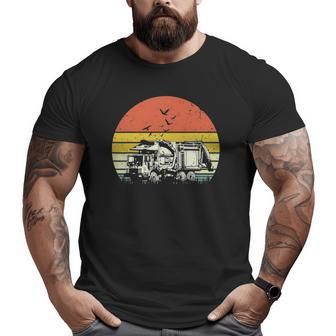 Retro Vintage Recycling Trash Kids Garbage Truck Big and Tall Men T-shirt | Mazezy