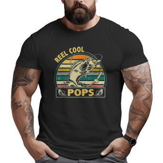 Retro Vintage Reel Cool Pops For Father's Day Big and Tall Men T-shirt | Mazezy