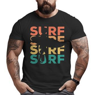 Retro Vintage Surfing For Surfers Big and Tall Men T-shirt | Mazezy CA