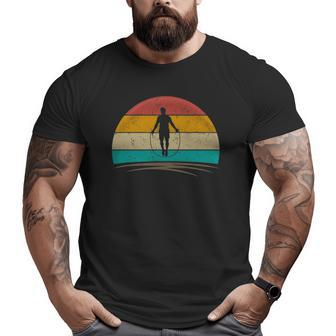 Rope Jump Retro Vintage Rope Skipping Mens Big and Tall Men T-shirt | Mazezy