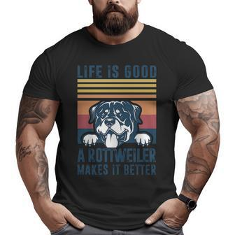 Rottweiler For Men Women Rottweiler Mom Dad Rottweiler Big and Tall Men T-shirt | Mazezy