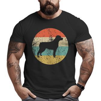 Rottweiler Vintage Retro Rottweiler Dog Big and Tall Men T-shirt | Mazezy