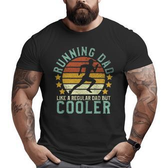 Running Dad Marathon Runner Father's Day Pullover Big and Tall Men T-shirt | Mazezy